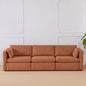 L Shaped Modular Oversized Corduroy Couch with Storage Ottoman