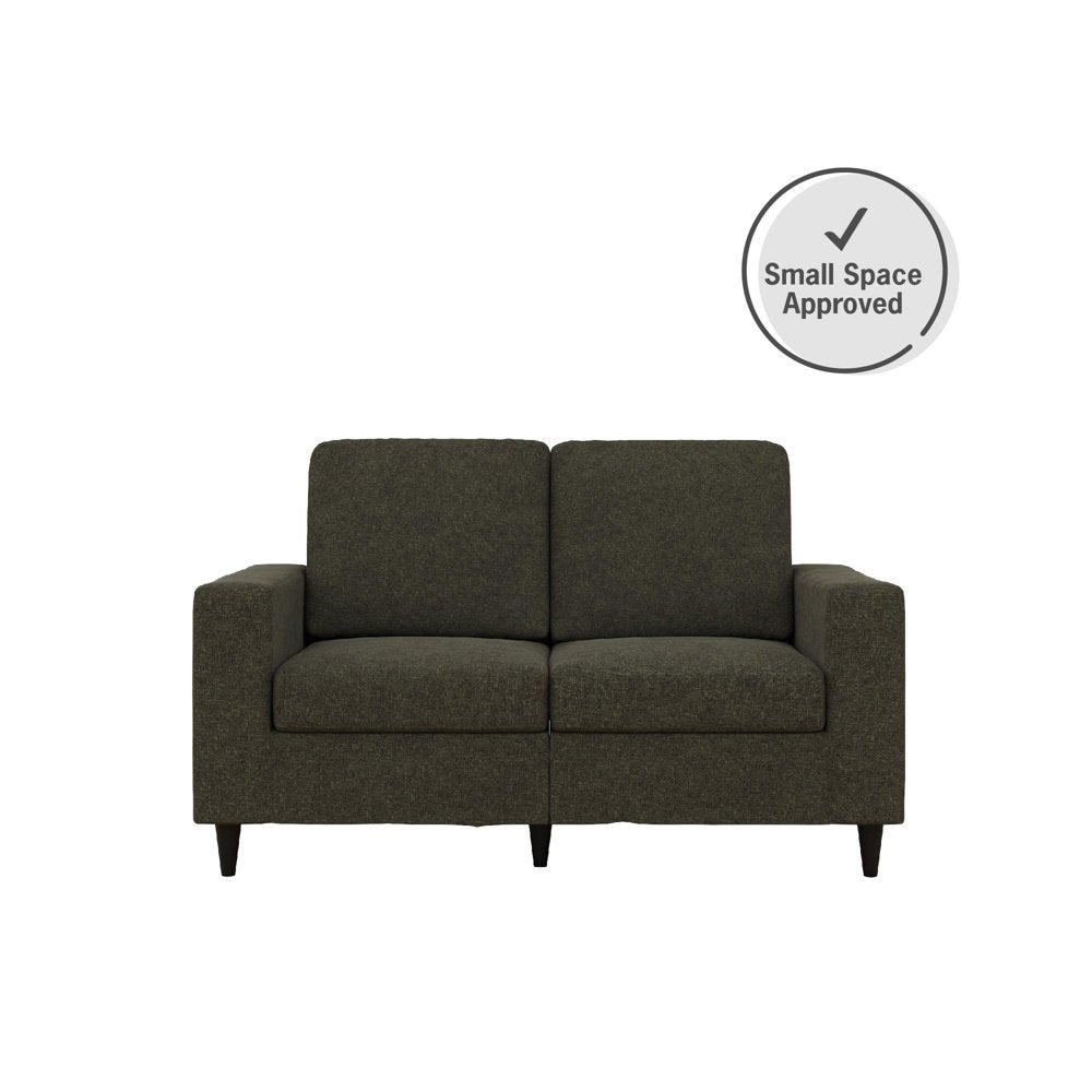 2 Seater Cooper Gray Linen Corduroy Loveseats 