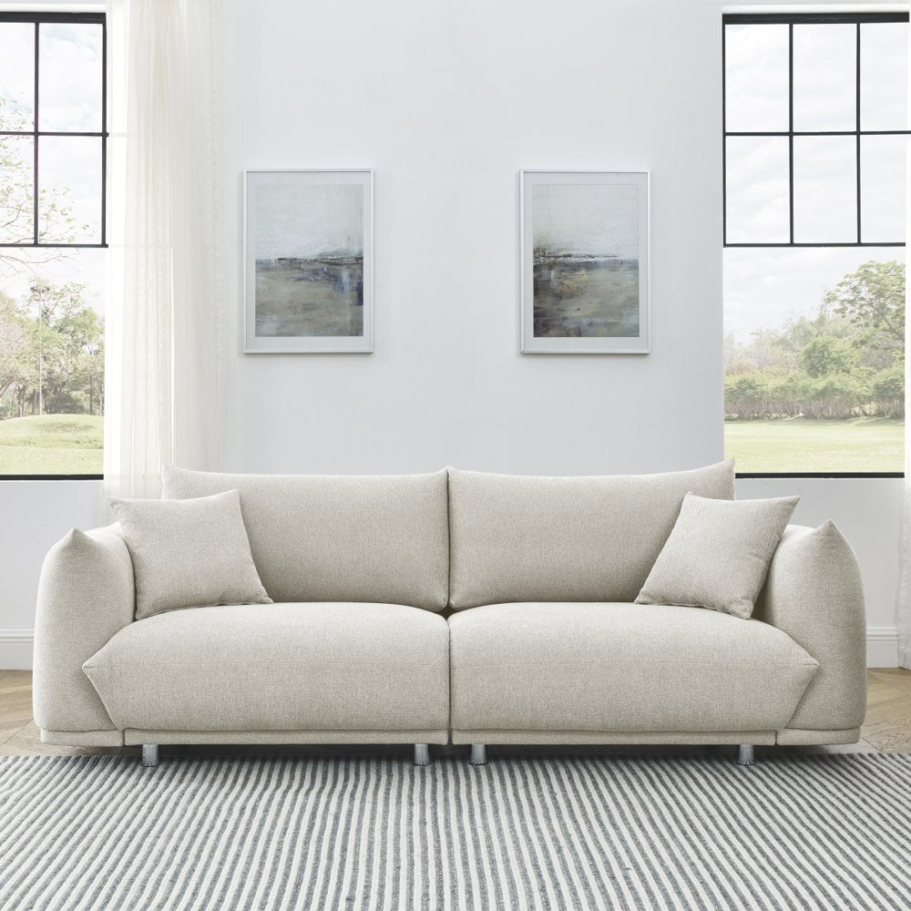 90.5" Large 3 Seat Elegant Oversized Corduroy Couch