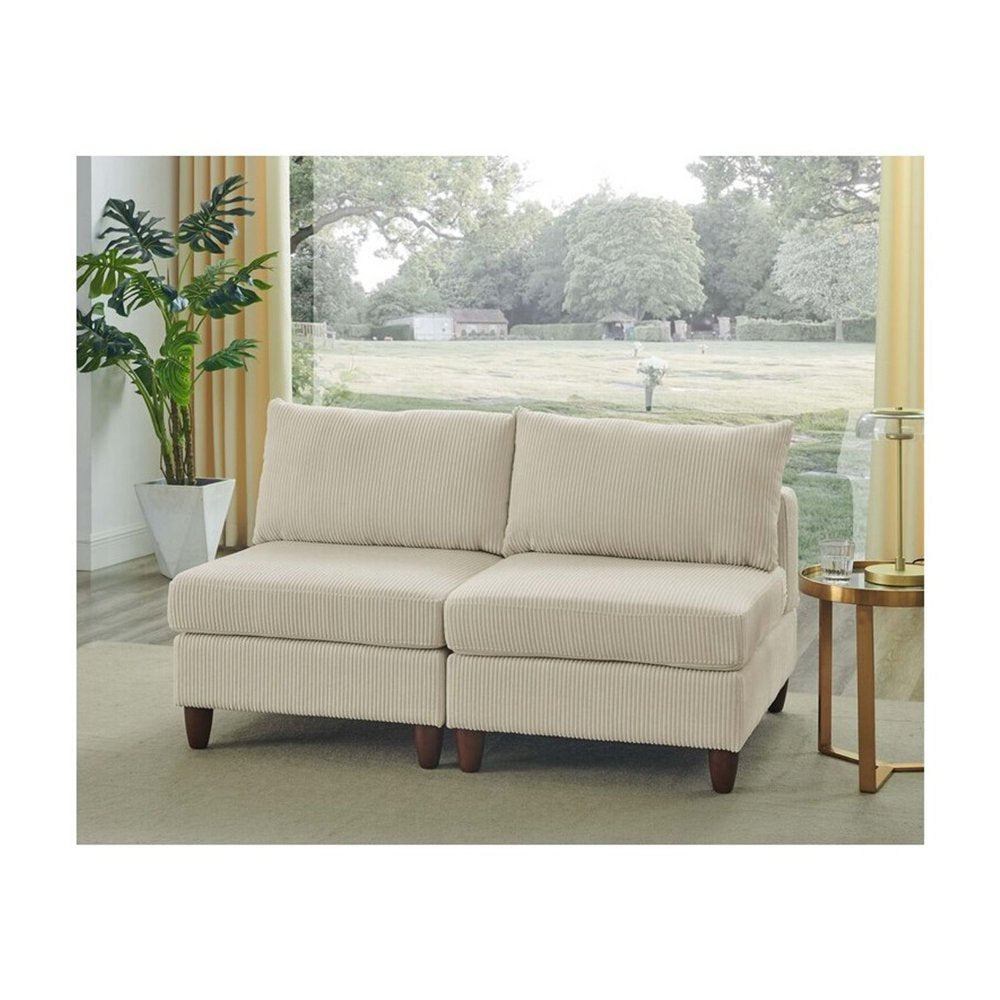 Furniture Linett 59'' Upholstered Corduroy Loveseats