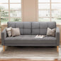 Gray Oversized Corduroy Couch with Large Storage Pockets