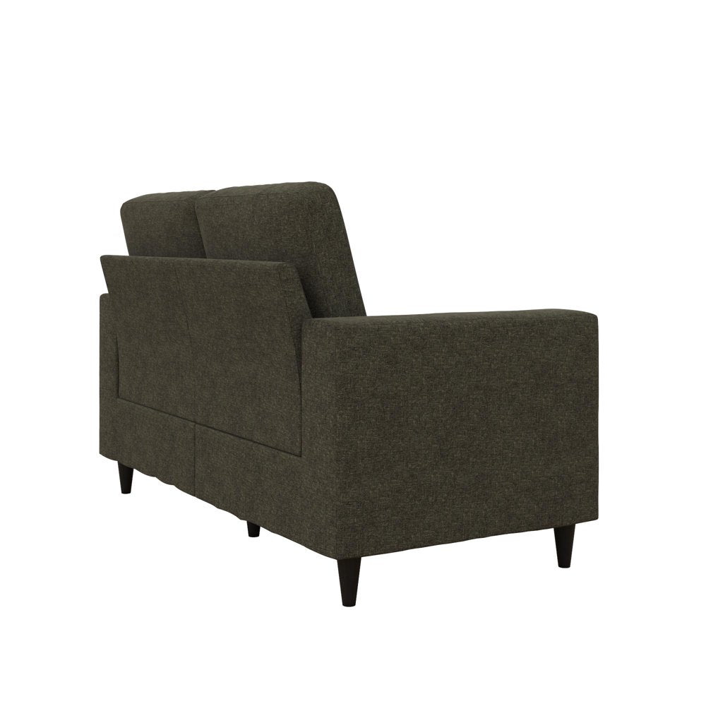 2 Seater Cooper Gray Linen Corduroy Loveseats 