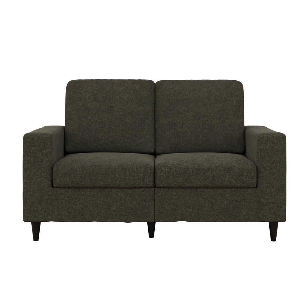 2 Seater Cooper Gray Linen Corduroy Loveseats 