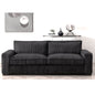 3 Seater Luxe Oversized Corduroy Couch with Sleek Design