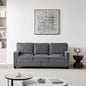 57 Inch Modern Upholstered 2 Seater Dark Grey Corduroy Loveseats