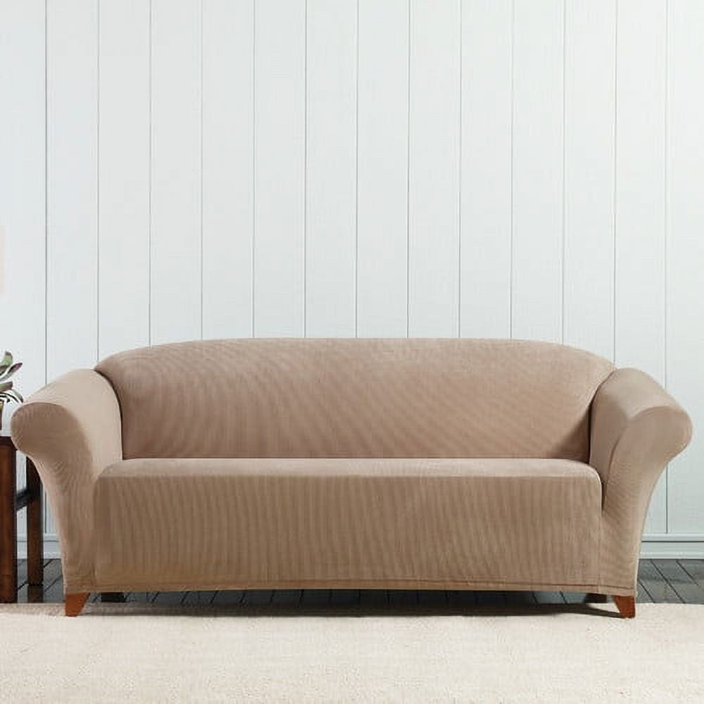 1-Piece Stretch Corduroy Couch Cover