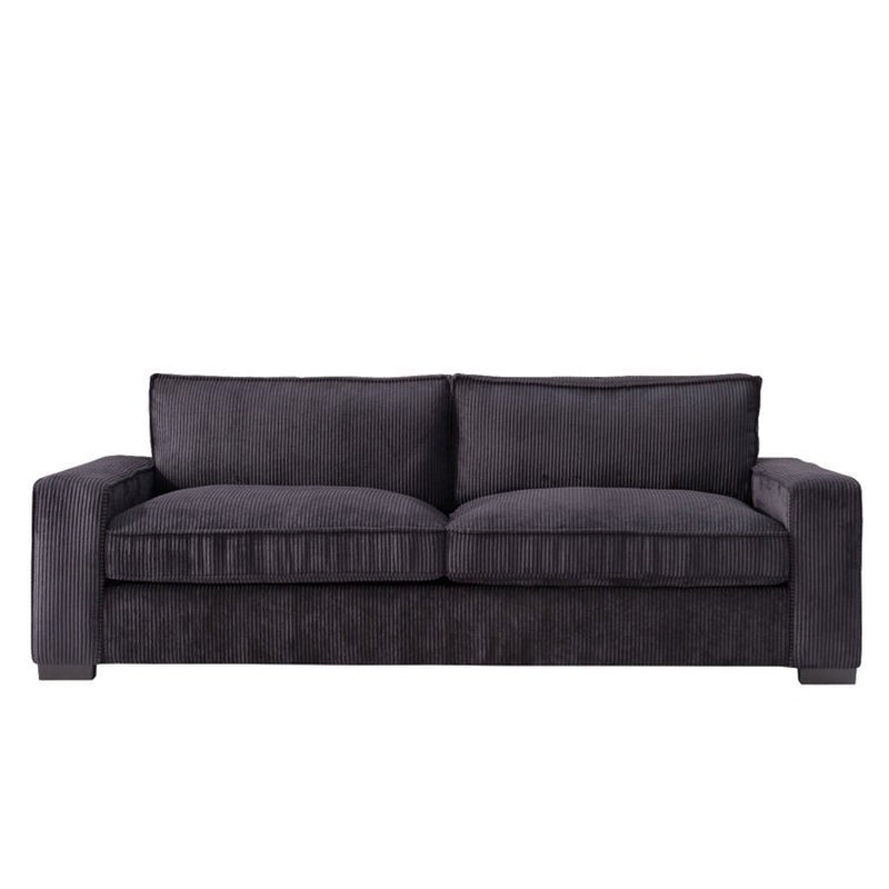 3 Seater Luxe Oversized Corduroy Couch with Sleek Design