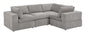 Areeba 4-Piece Upholstered Sectional Corduroy Couch