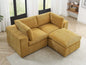 Andrielle Enclave 3 - Piece Upholstered Sectional Corduroy Couch