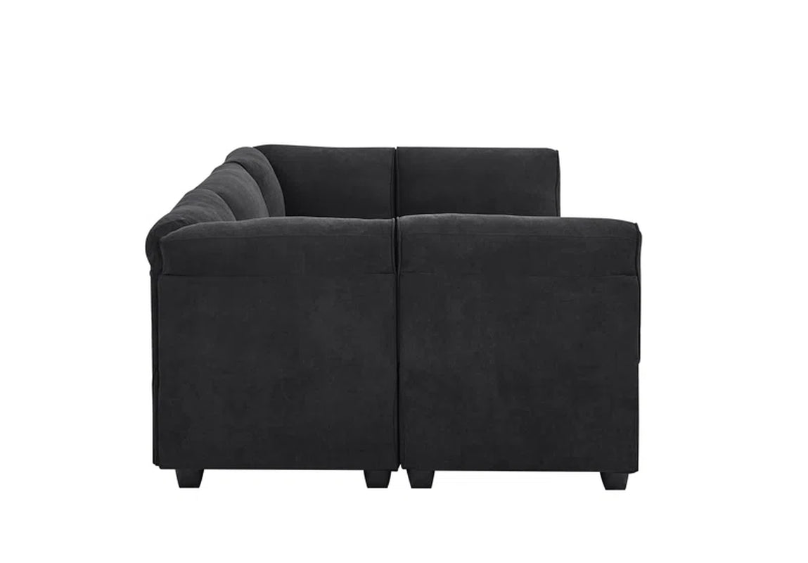 Mystique Lounge 6-Piece Upholstered Sectional by Roeder