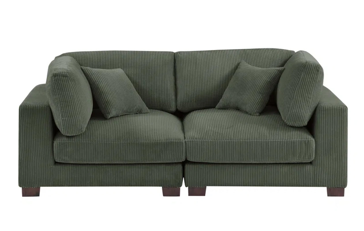 Athena 80'' Upholstered Loveseat | Corduroy Loveseat