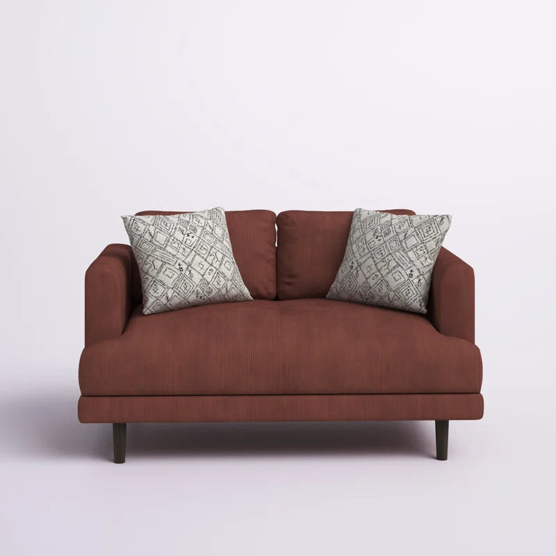 Drews 57.9'' Upholstered Loveseat | Corduroy Loveseat 