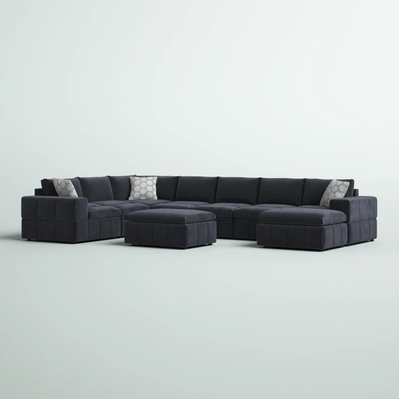 Stratosphere 9 - Piece Contemporary Modular Sectional