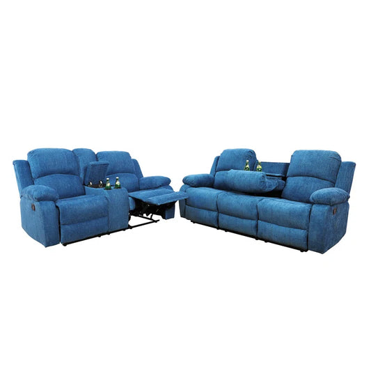 Branscome Mountain Majesty 3-Piece Reclining Corduroy Couch Set