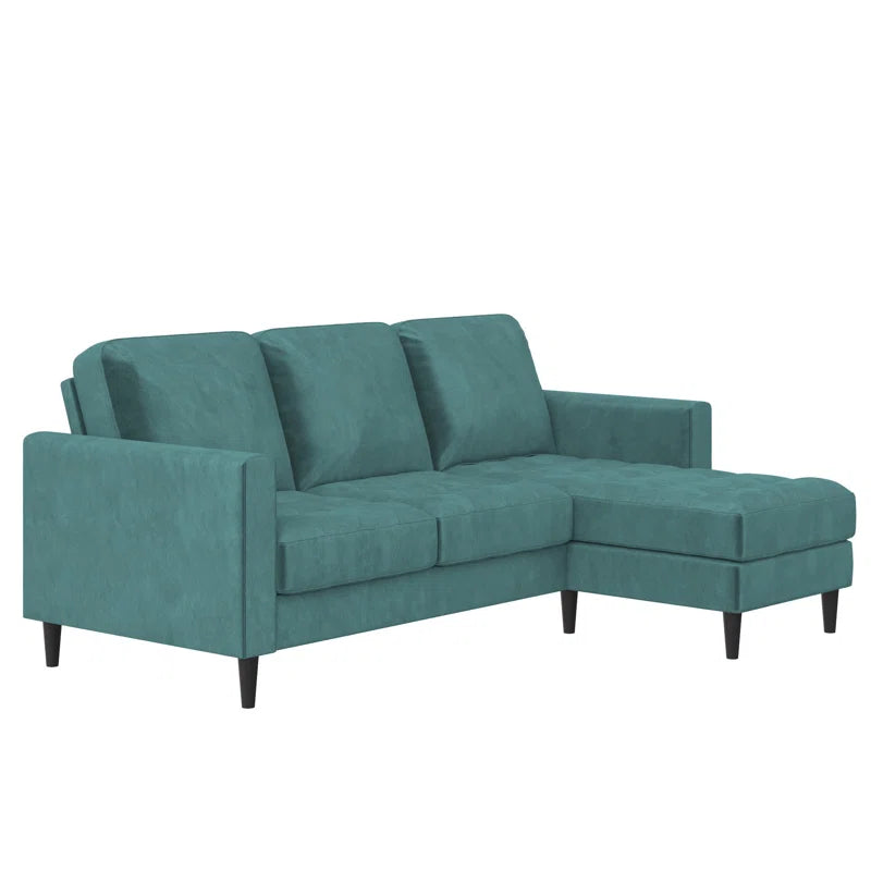 Strummer Enchanted Forest Green Corduroy Couch