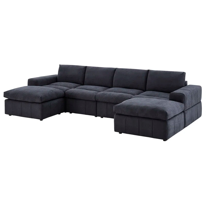 Anchoretta Grandeur 6-Piece Sectional Corduroy Couch