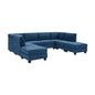 Boutwell Luxe Haven 8 - Piece Upholstered Sectional Corduroy Couch