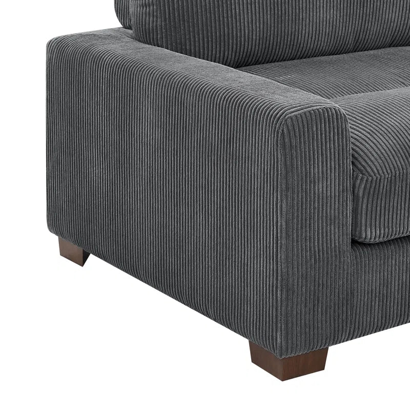 Orgell Harmony 2-Piece Sectional Corduroy Couch