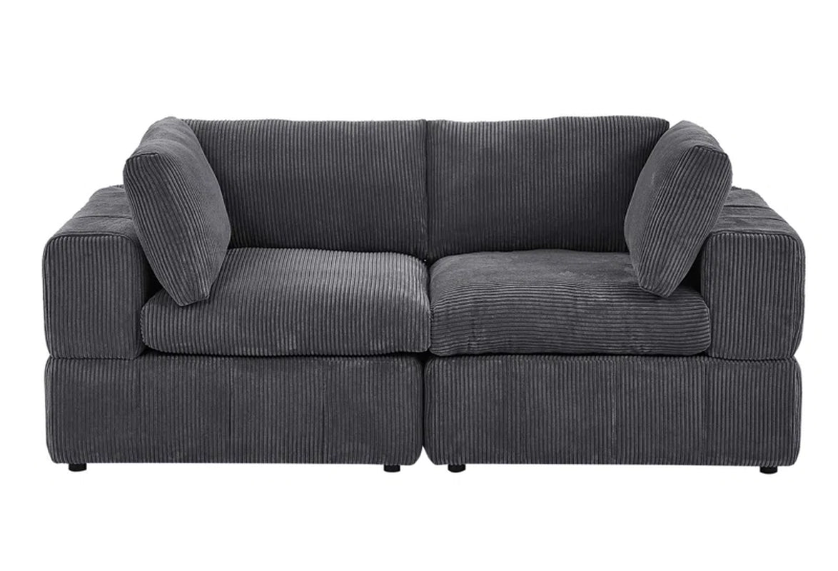 Aphrodite 79'' Upholstered Loveseat | Corduroy Loveseat