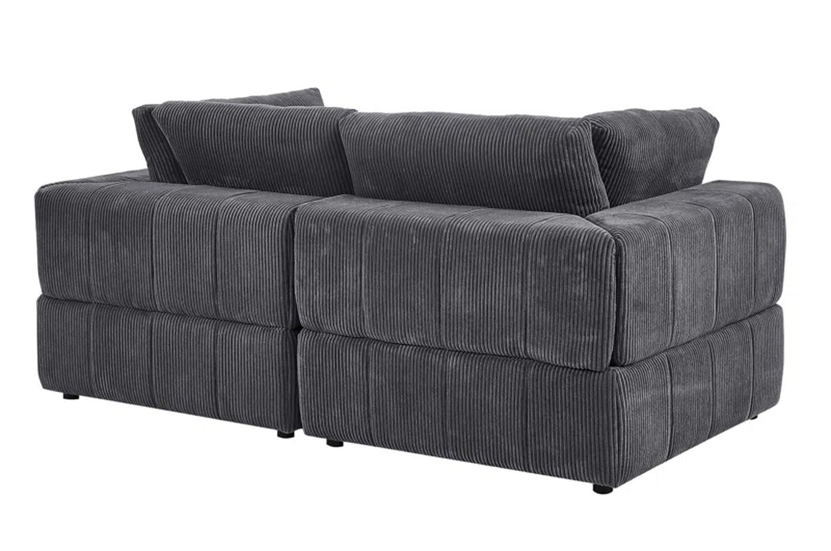 Aphrodite 79'' Upholstered Loveseat | Corduroy Loveseat