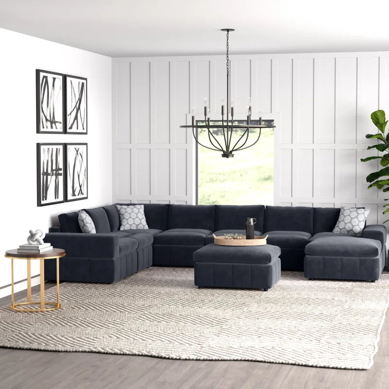 Stratosphere 9 - Piece Contemporary Modular Sectional