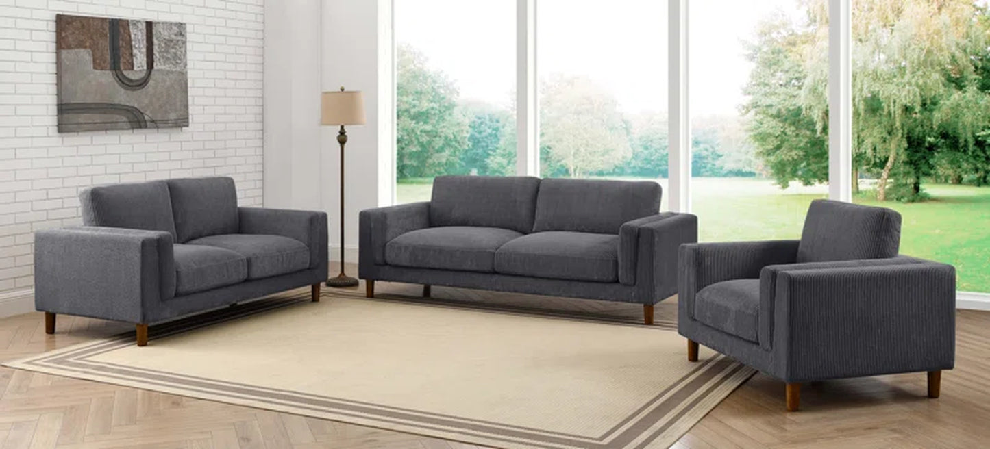 Alpine Valley Majesty 3-Piece Corduroy Couch Set