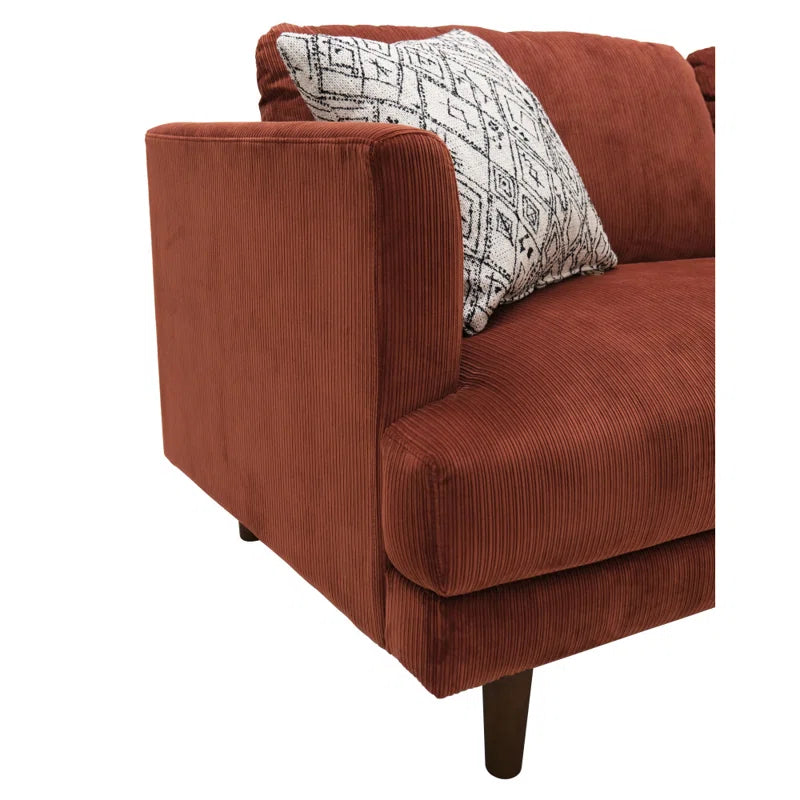 Drews 57.9'' Upholstered Loveseat | Corduroy Loveseat 