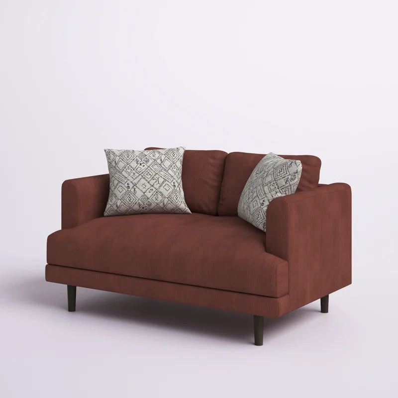 Drews 57.9'' Upholstered Loveseat | Corduroy Loveseat 