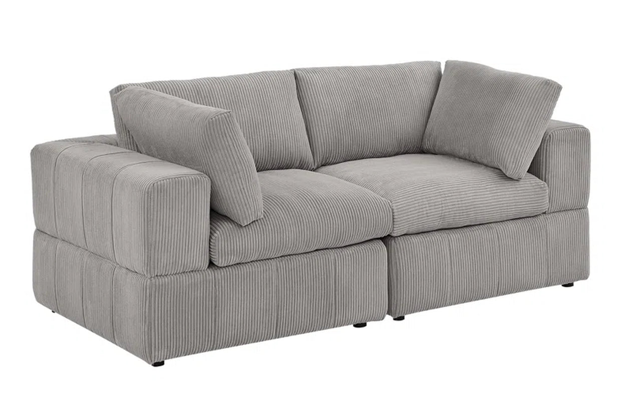 Aphrodite 79'' Upholstered Loveseat | Corduroy Loveseat