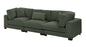 Assuntino Elegance 112'' Upholstered Sofa Corduroy Couch