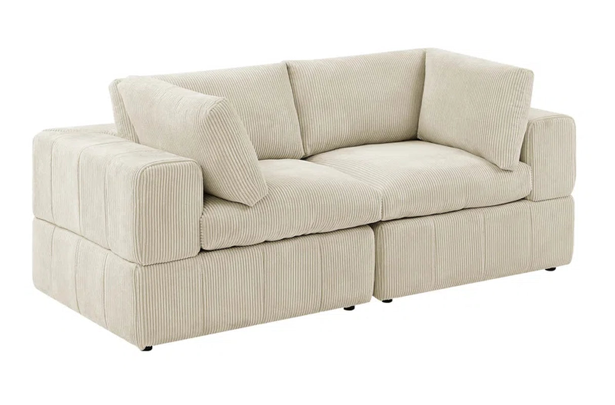 Aphrodite 79'' Upholstered Loveseat | Corduroy Loveseat