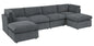 Amulya Deluxe 3-Piece Upholstered Sectional Corduroy Couch