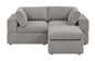 Andrielle Enclave 3 - Piece Upholstered Sectional Corduroy Couch