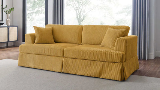 Ayaru Sunshine 81'' Corduroy Couch