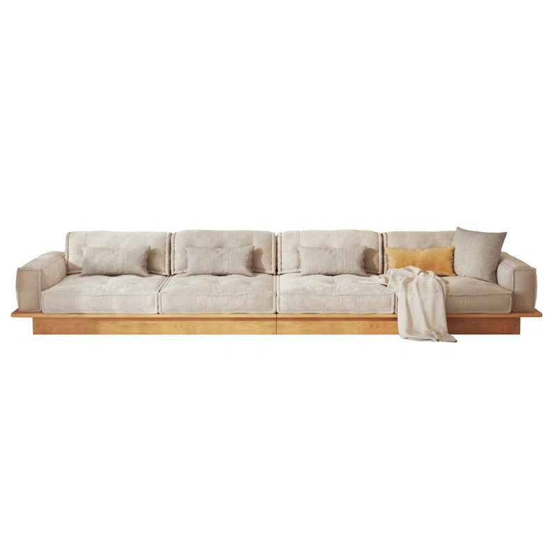 Family Style 104.3'' Large Oversized Corduroy Couch