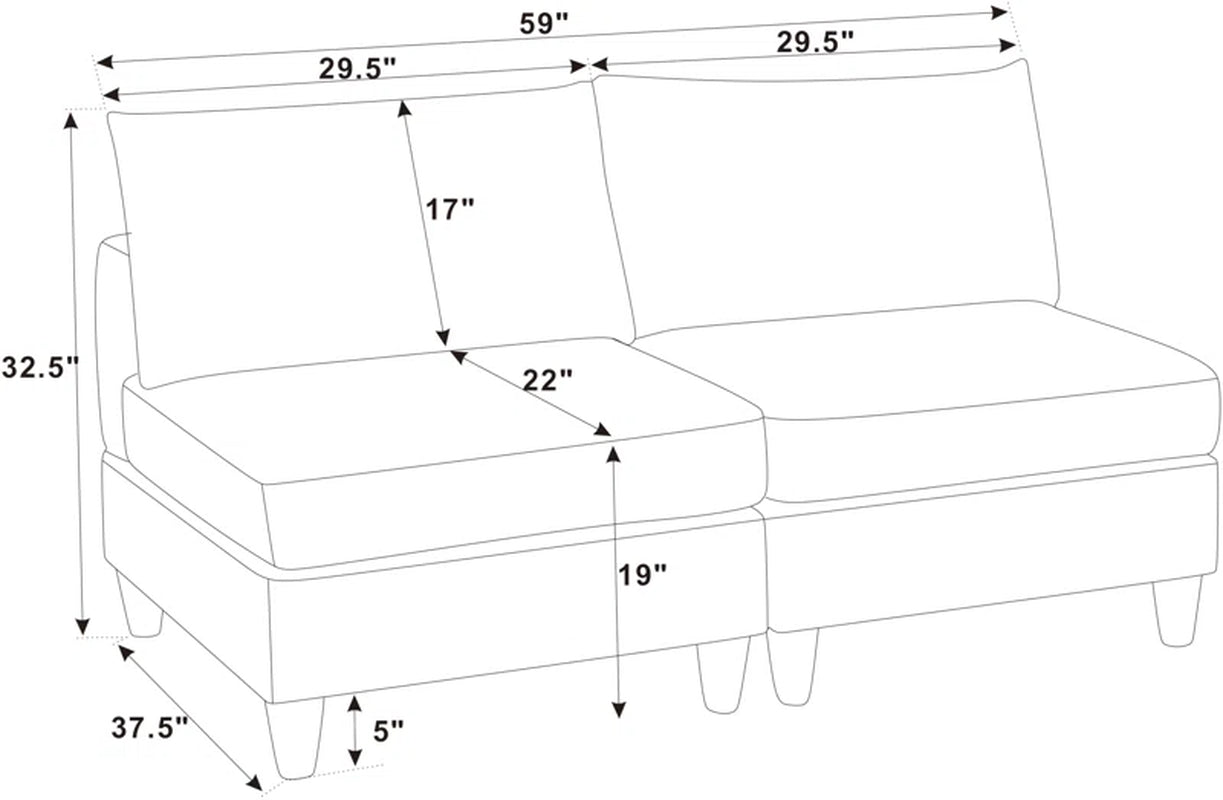 Linett 59'' Upholstered Corduroy Loveseat