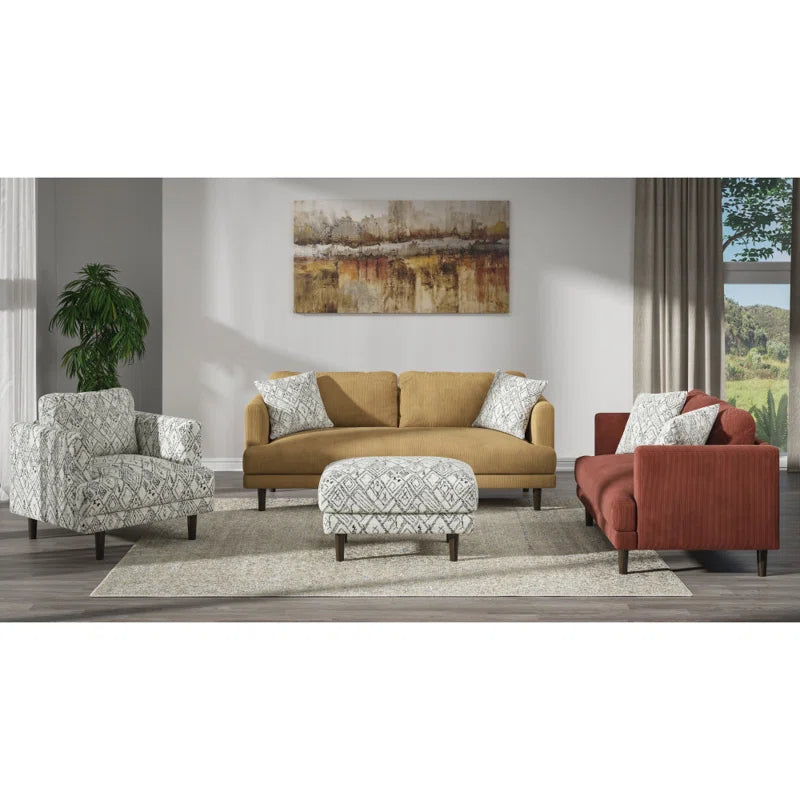 Drews 57.9'' Upholstered Loveseat | Corduroy Loveseat 