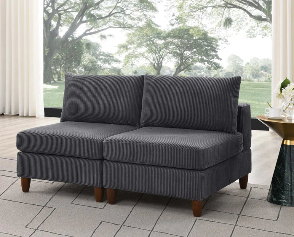 Linett 59'' Upholstered Corduroy Loveseat