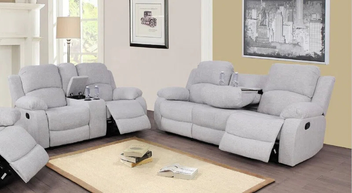 Branscome Mountain Majesty 3-Piece Reclining Corduroy Couch Set