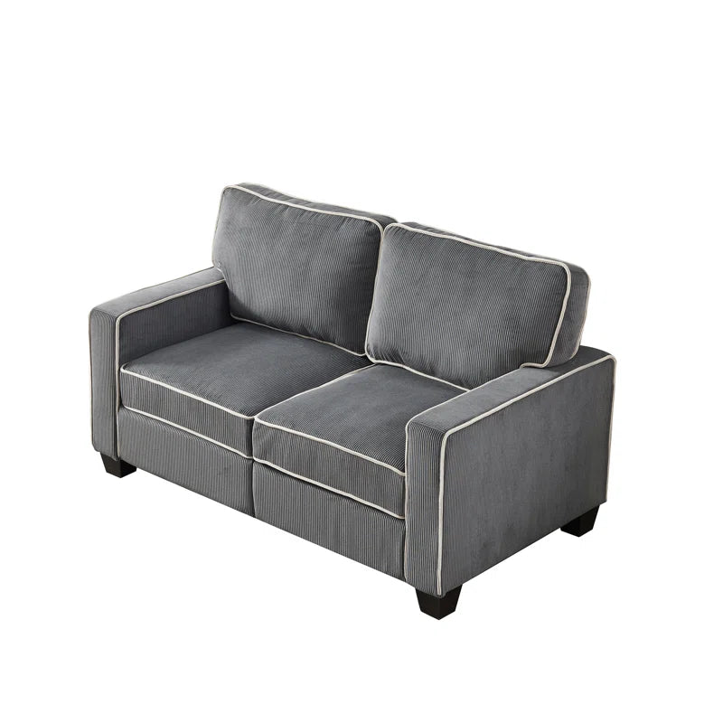 Elite Max 57'' Upholstered Loveseat Corduroy Couch