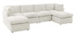 Amulya Deluxe 3-Piece Upholstered Sectional Corduroy Couch