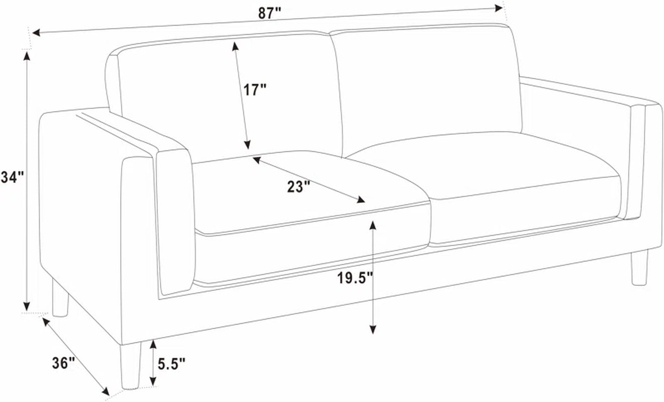 Rockridge Mountain Majesty 3-Piece Corduroy Couch Set