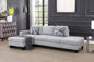 Lasharon 2-Piece Upholstered Sectional Corduroy Couch