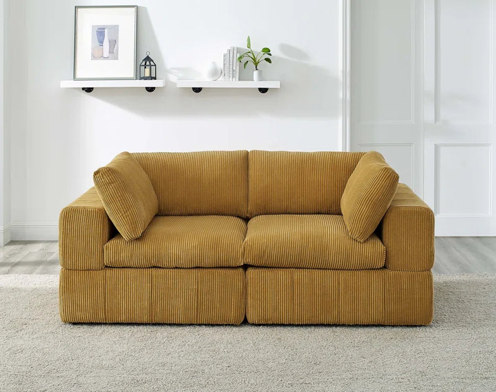 Aphrodite 79'' Upholstered Loveseat | Corduroy Loveseat