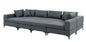 Ashwika 8-Piece Upholstered Sectional Corduroy Couch