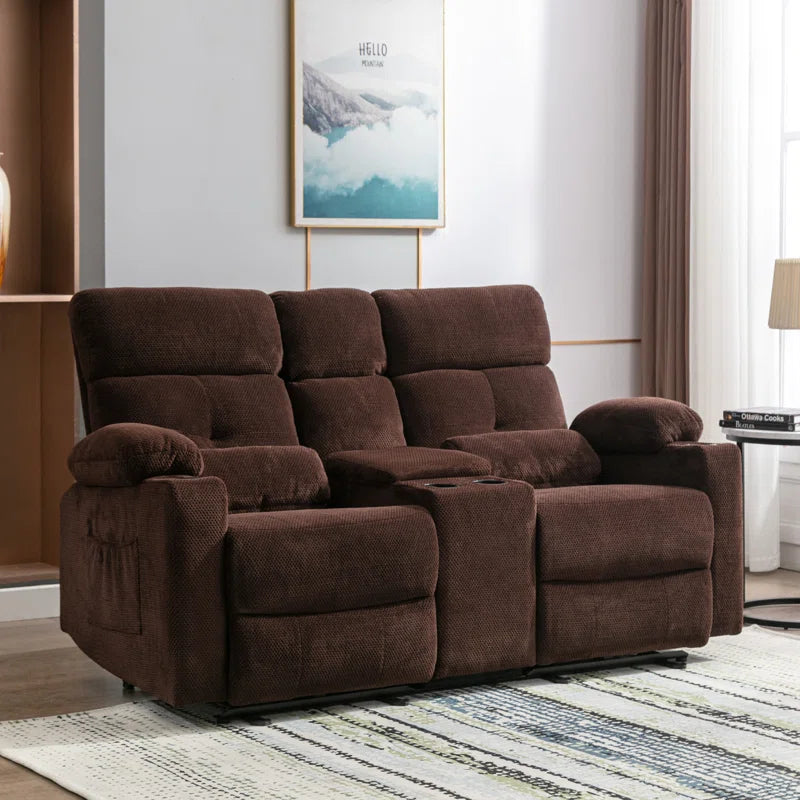 Boyana 68.9'' Upholstered Reclining Corduroy Loveseat